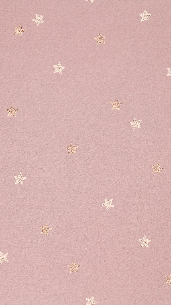 Pink iPhone wallpaper, gold star Premium Photo rawpixel