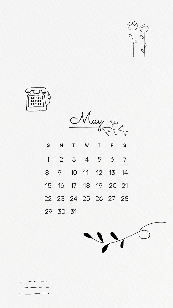 Cute 2022 May calendar template, | Premium PSD Template - rawpixel