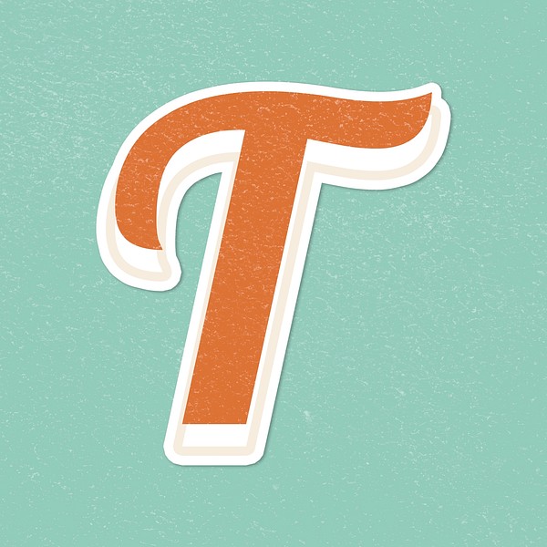 Letter T handwriting font lettering | Premium PSD - rawpixel