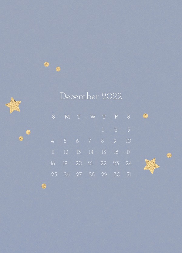 December 2022 calendar template psd, | Free PSD Template - rawpixel