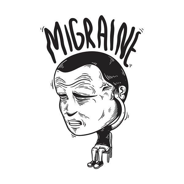 Migraine Illness Stressed Symptoms Vector | Free Photo Illustration