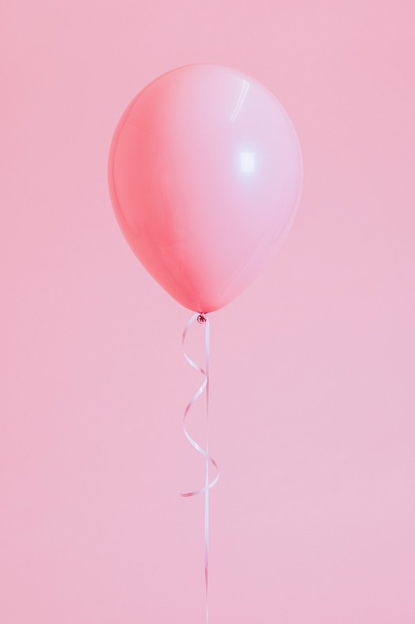 Single pastel pink balloon string | Premium Photo - rawpixel