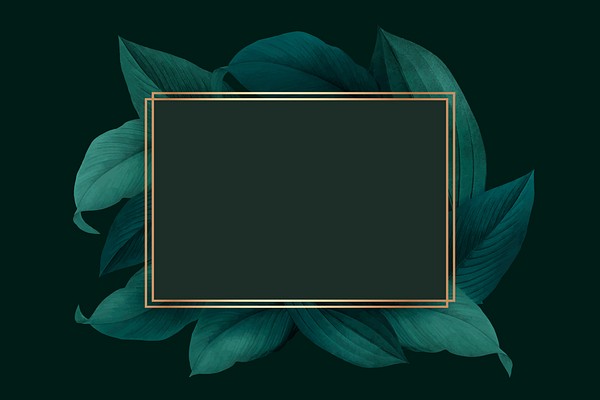 Golden frame on a green | Premium Vector - rawpixel