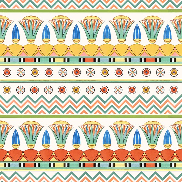 Egyptian ornamental seamless pattern background Premium Vector rawpixel