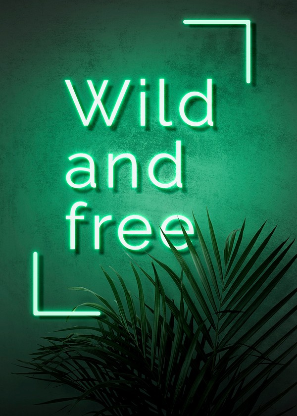 Neon green wild and free | Free Photo - rawpixel