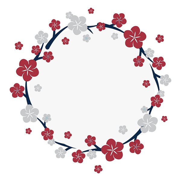 Round colorful floral border vector | Free Vector - rawpixel