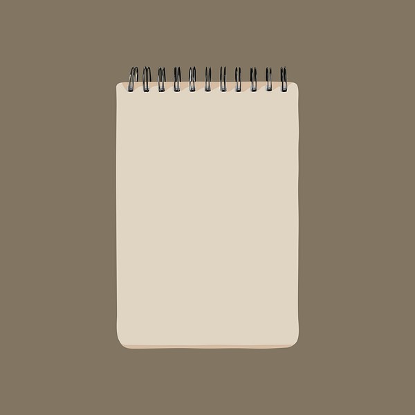 Notepad clipart, office supply illustration | Premium Vector ...