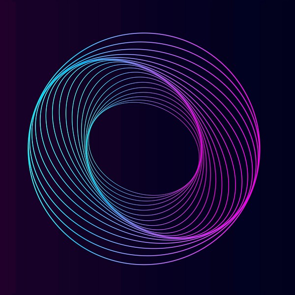 Abstract circular geometric element vector | Premium Vector - rawpixel