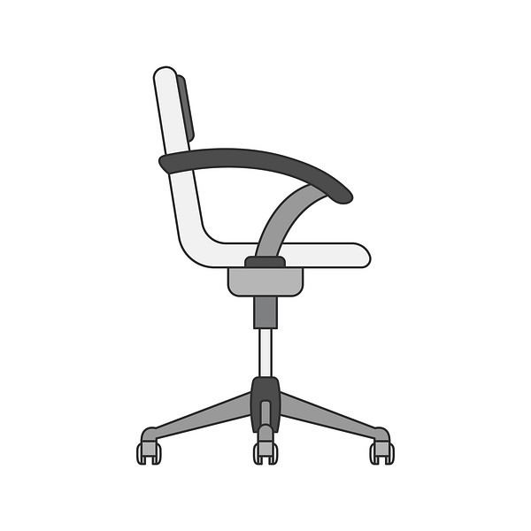 Illustration of an office chair Free Vector rawpixel