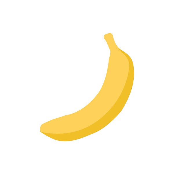Single Yellow Banana Graphic Illustration Premium Vector Rawpixel
