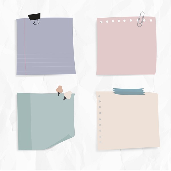 Set notepaper wrinkled paper background | Premium PSD - rawpixel