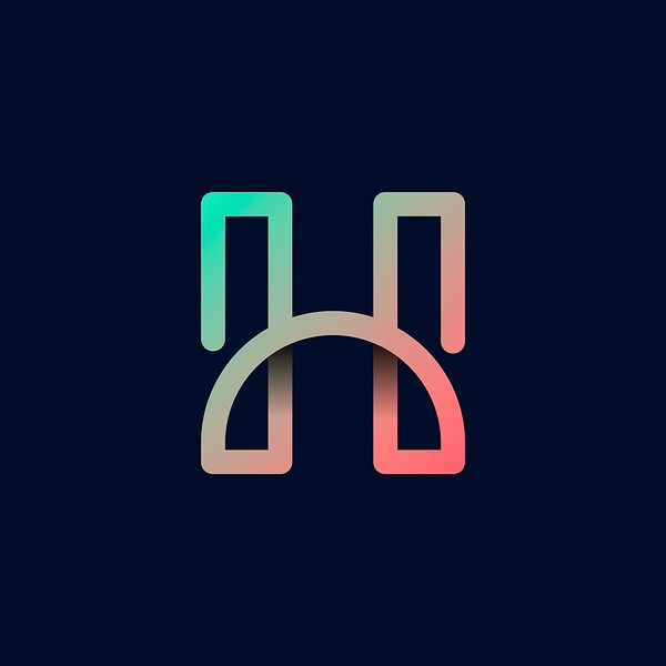 Retro colorful letter H vector | Premium Vector - rawpixel