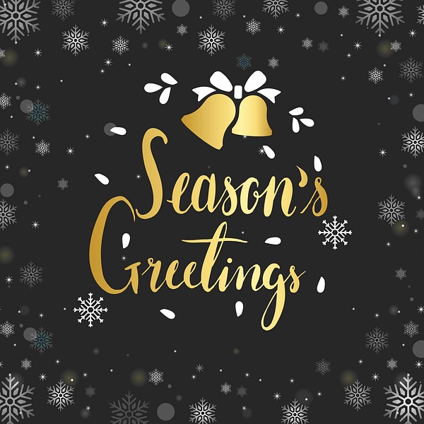 Season greetings typography design vector | Free Vector - rawpixel