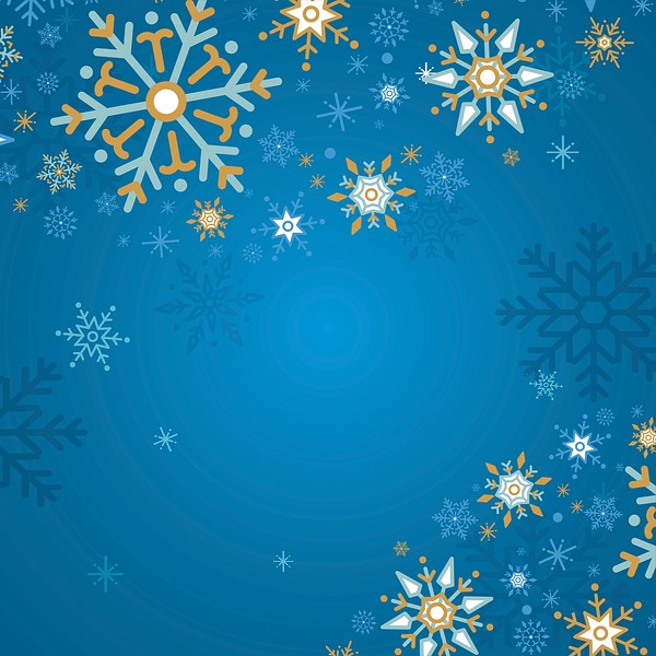 Blue Christmas winter holiday background | Free Vector - rawpixel