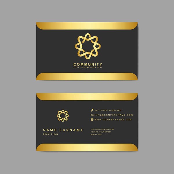 Business card sample design template | Free Vector - rawpixel