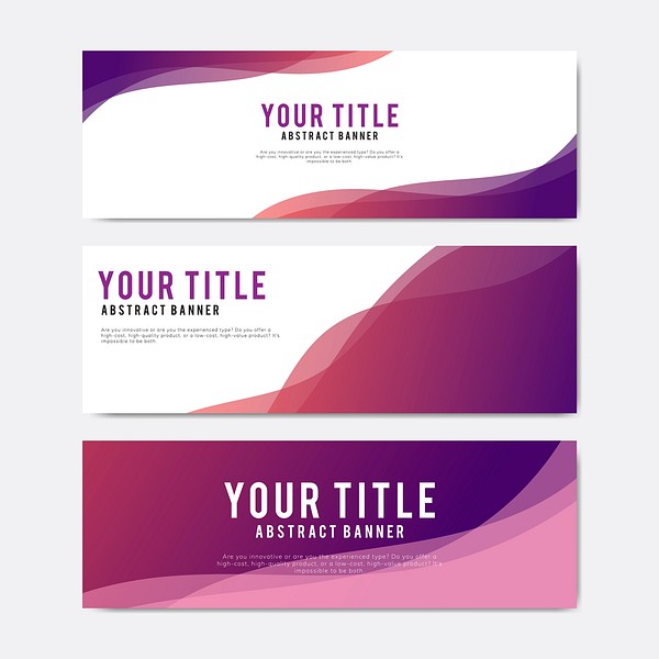 Colorful and abstract banner design | Premium Vector - rawpixel