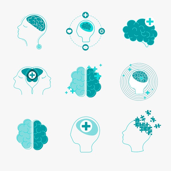 Brain and mental health icons | Premium Vector - rawpixel