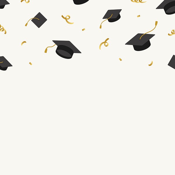 Graduation background with mortar boards | Free Vector - rawpixel