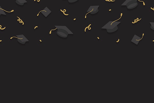 Graduation background mortar boards vector | Premium Vector - rawpixel