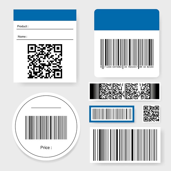 Barcode and QR code vector | Free Vector - rawpixel