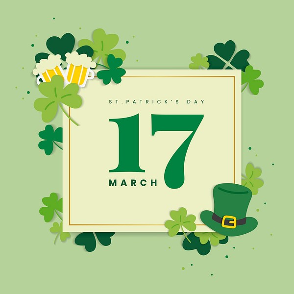 March 17th St.Patrick's Day vector Premium Vector rawpixel