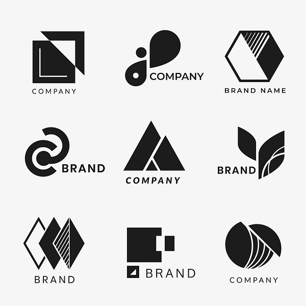 Company branding logo designs vector | Premium Vector - rawpixel