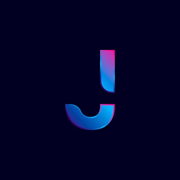 Capital letter J vibrant typography | Premium Vector - rawpixel