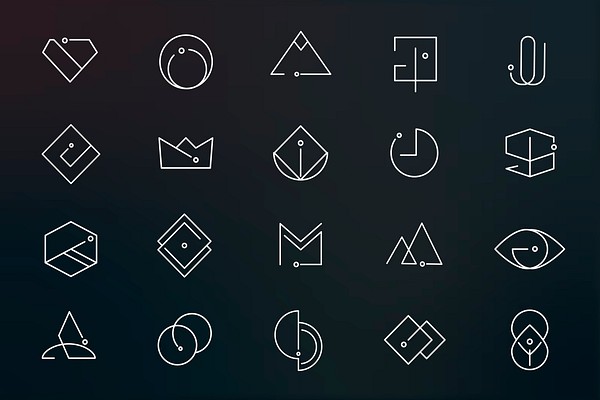 Minimal Design Logo Collection Vectors 