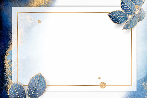 Leafy golden rectangle frame vector | Premium Vector - rawpixel