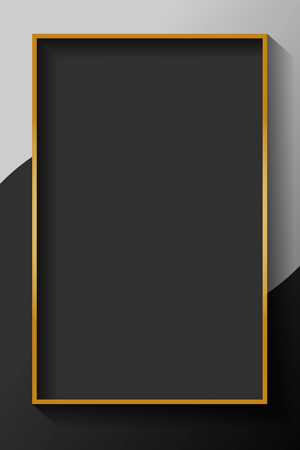 Blank rectangle black abstract frame | Premium Vector - rawpixel