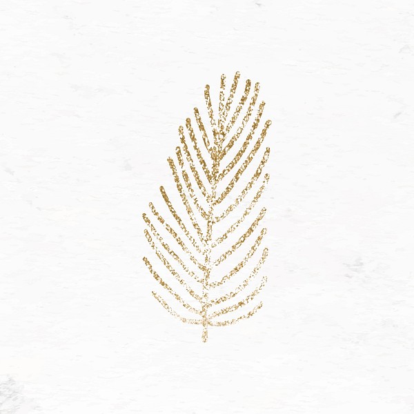 Glittery Pine Branch Element Vector Premium Vector Rawpixel