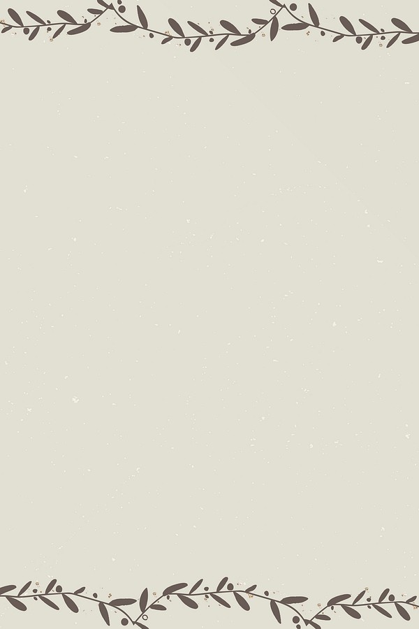 Branch border on beige background | Free Vector - rawpixel