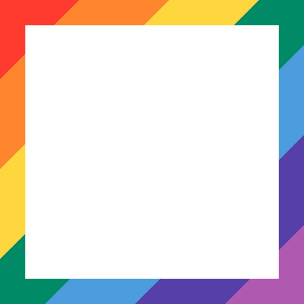 Rainbow frame vector LGBTQ pride | Premium Vector - rawpixel