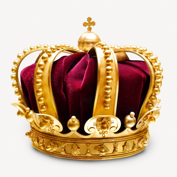 Golden royal crown, accessory, object | Free Photo - rawpixel