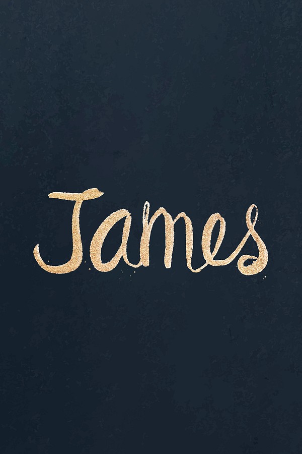 James sparkling gold font vector | Free Vector - rawpixel