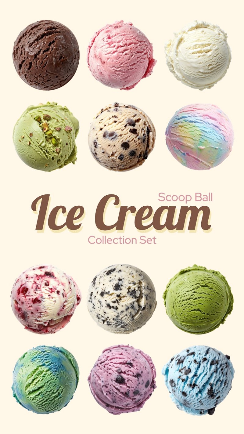 Editable ice cream scoop design | Premium Editable Design - rawpixel