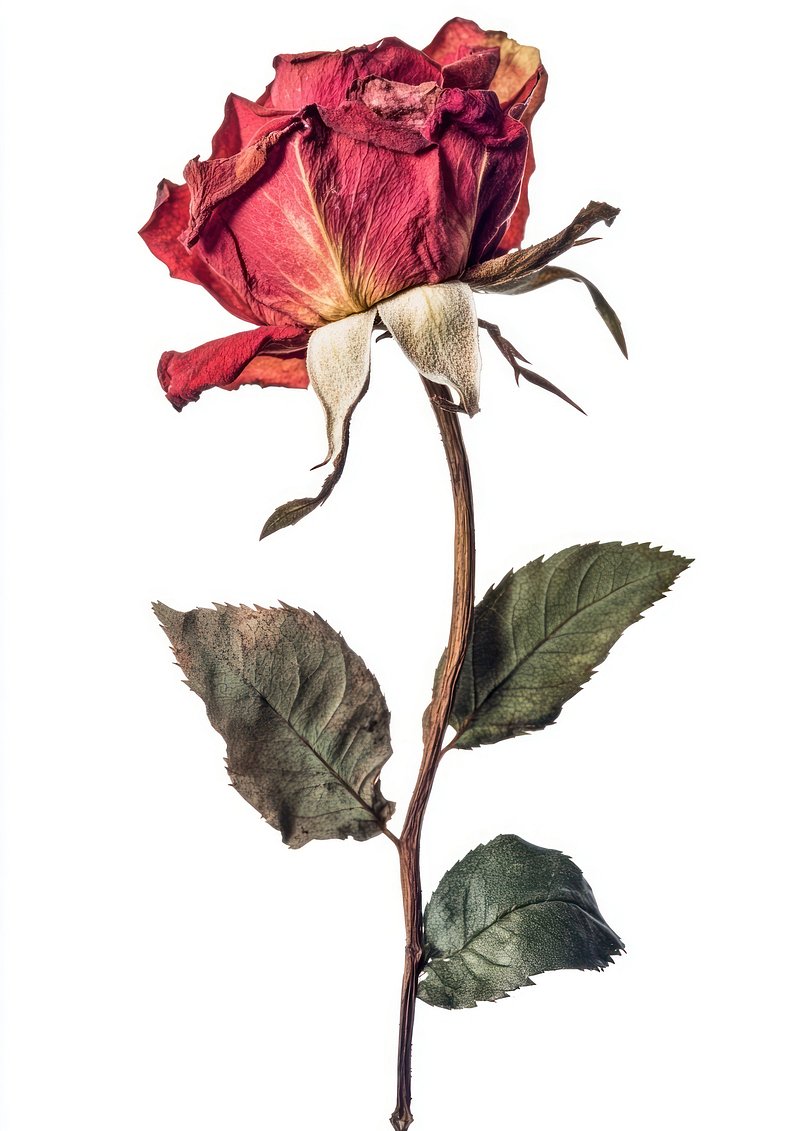 PNG Pressed red rose flower | Premium PNG - rawpixel