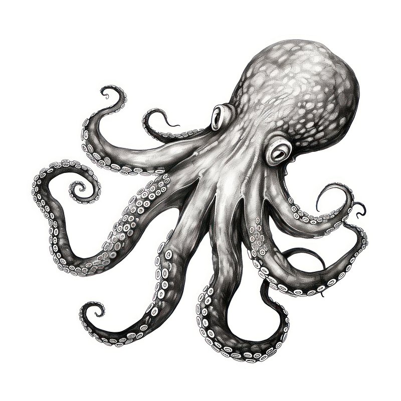 octopus pencil drawing - AI Photo Generator - starryai