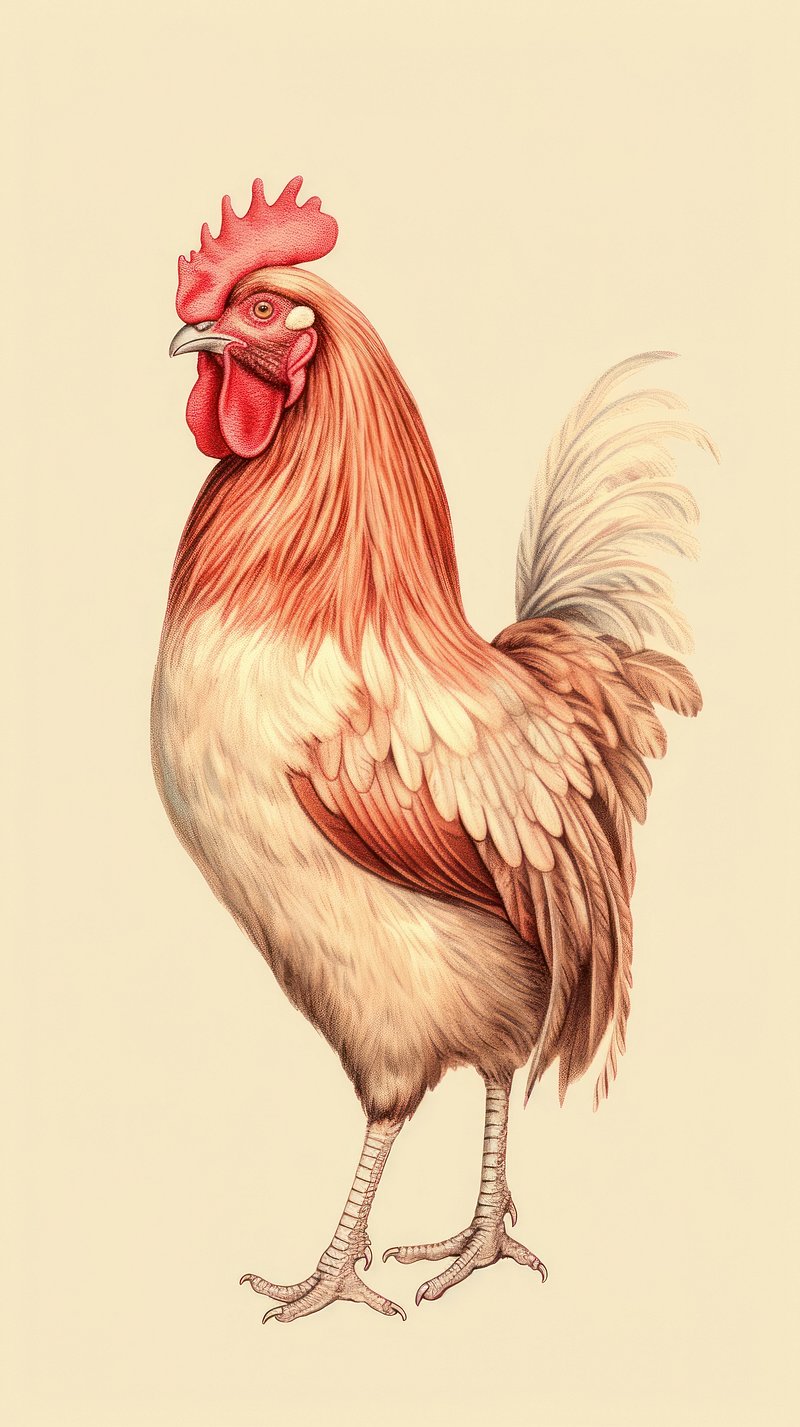 Chicken Drawing by Joanna Soghmonian | Saatchi Art