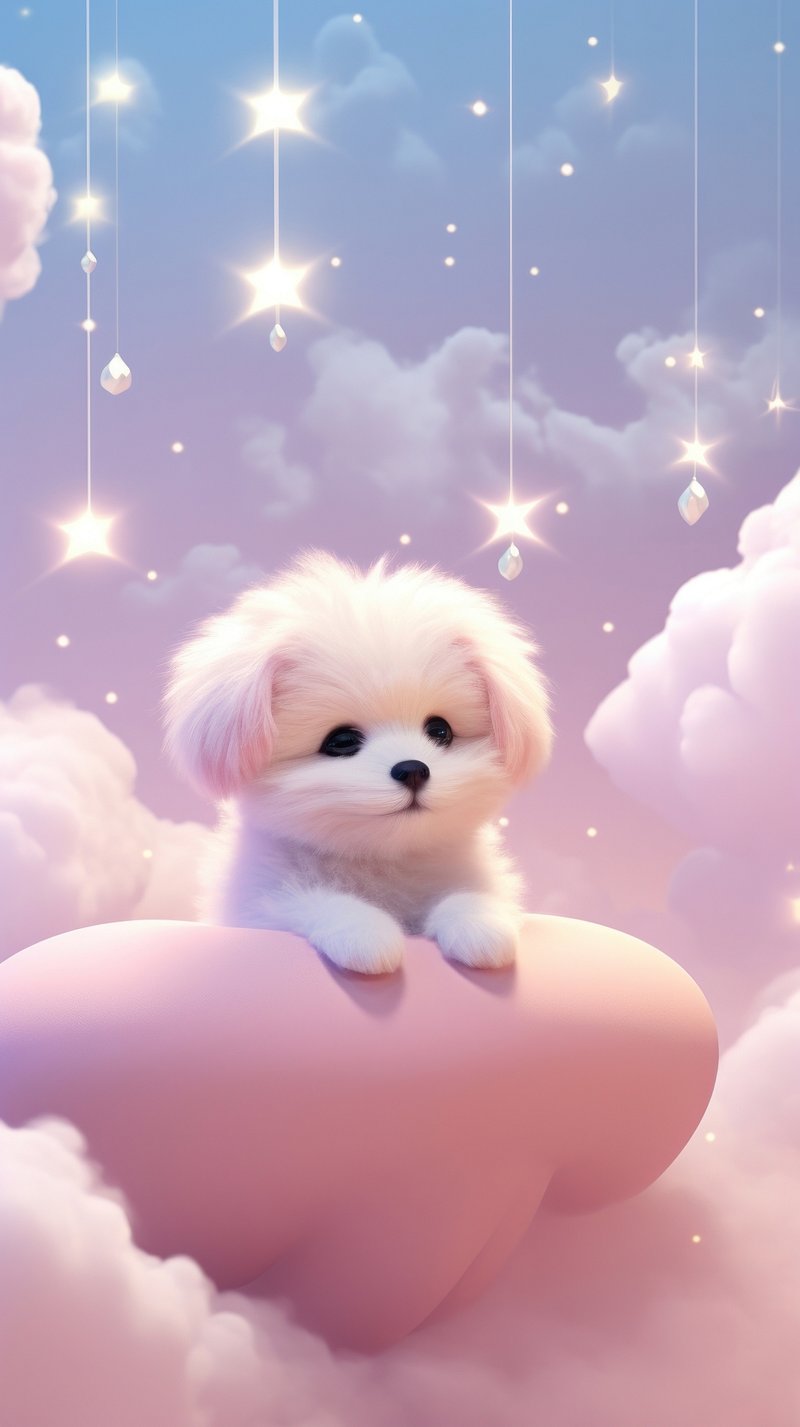 Powerful Epic Legendary Cute Dog Puppy in Universe. Spiritual Animal  Awakening Concept.Magical Fantasy Epic Wallpaper. Generative AI. Stock  Illustration | Adobe Stock