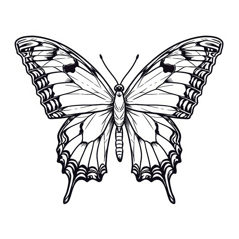 Big butterfly icon, outline style 14645023 Vector Art at Vecteezy
