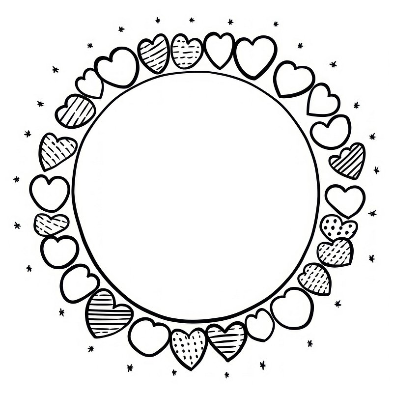 Black Heart Frame Images  Free Photos, PNG Stickers, Wallpapers
