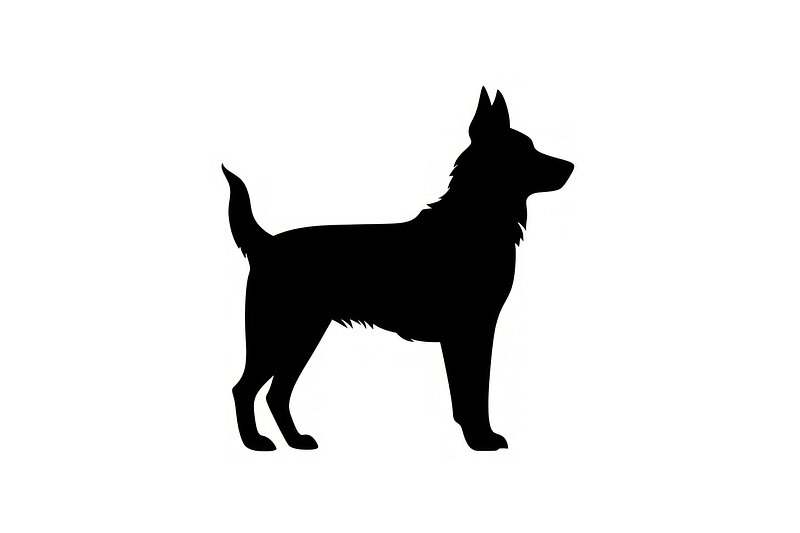 Dog silhouette clip art dog | Free Photo Illustration - rawpixel