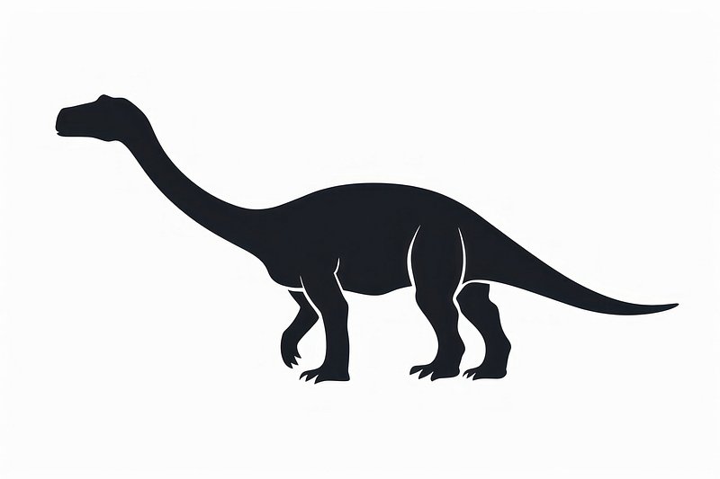 Dinosaur silhouette clip art dinosaur | Free Photo Illustration - rawpixel