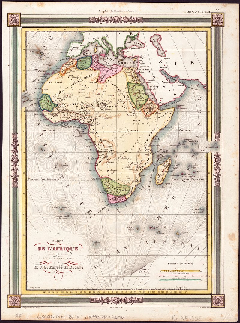            Carte de l'Afrique          