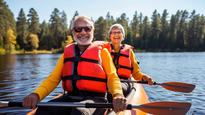 Canoeing recreation lifejacket vehicle. 
