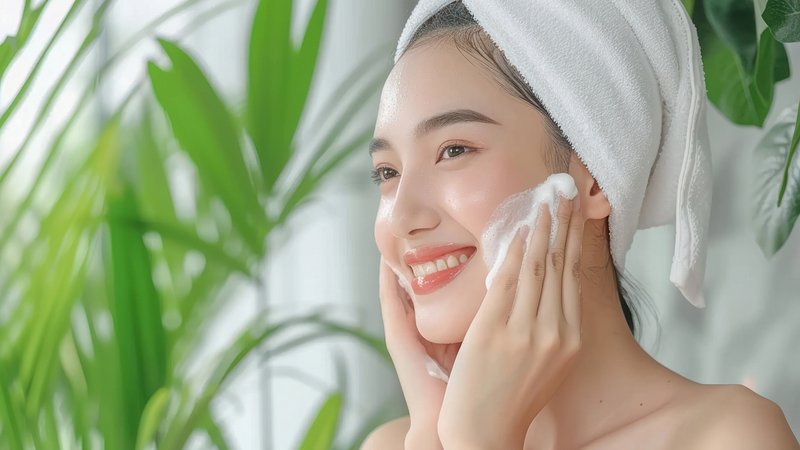 South east asian woman adult face happiness.