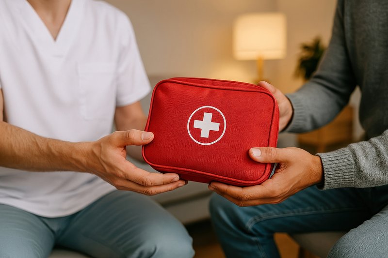Emergency kit exchange assistance.