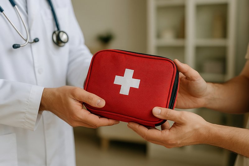 Medical aid kit exchange
