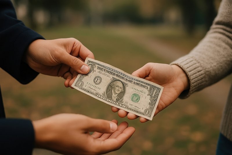 Exchanging single dollar bill